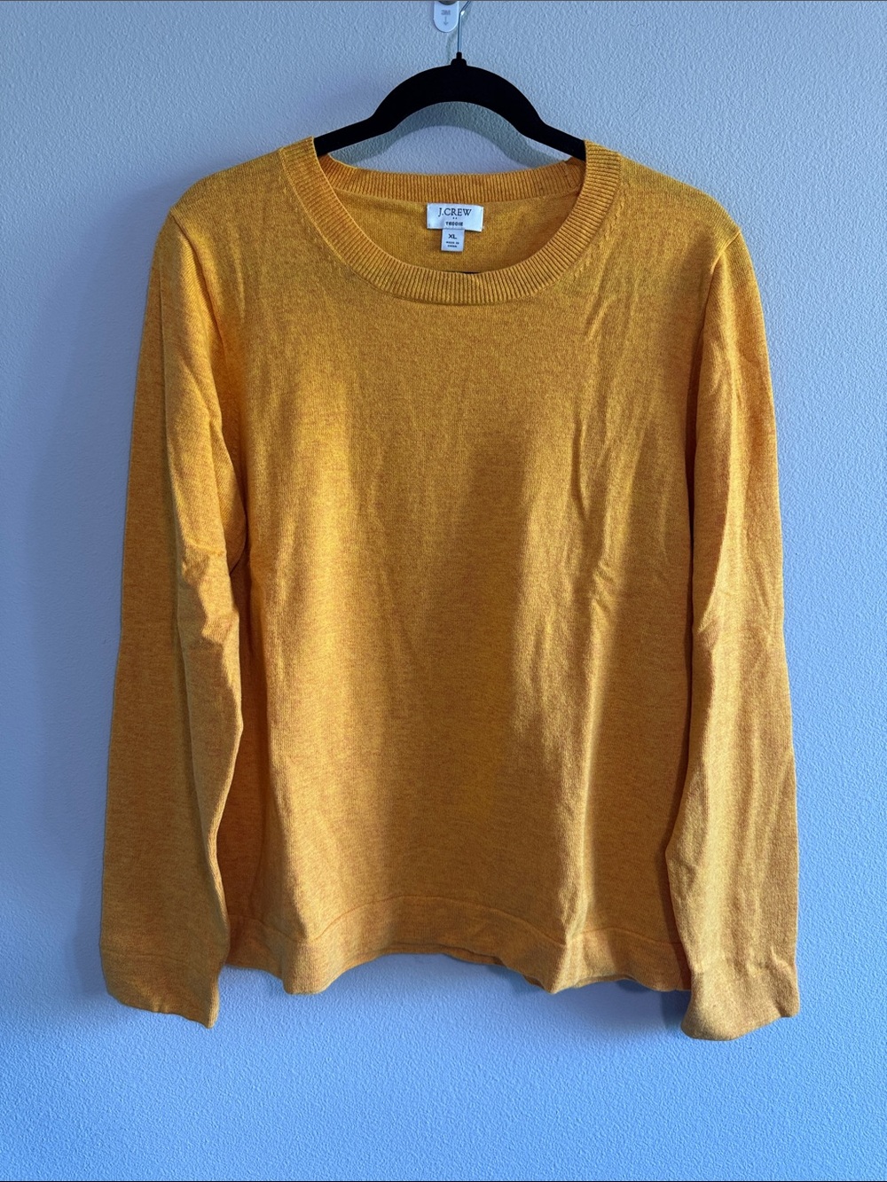 J. Crew Women’s Golden Yellow Teddie Crewneck Sweater